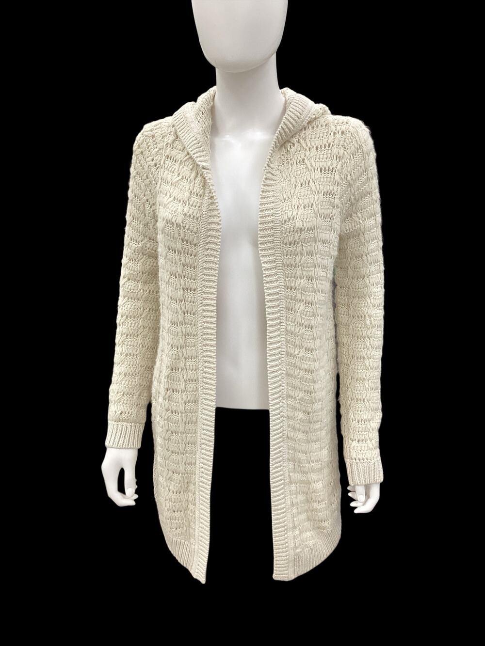Sleeping On Snow For Anthropologie Open Cardigan Women’s SZ XS Knit Hoodie Beige